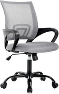 Grey Ergonomic Swivel Office Chair with Lumbar Support R1350