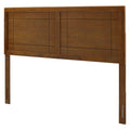 Queen Size Wood Brown Walnut Headboard Y467545