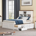 Full Platform Bed with Trundle and 3 Storage Drawers Z398670