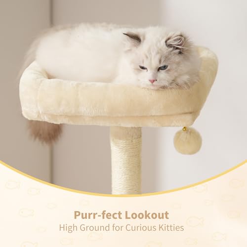 49.2 Inches Smoky Gray Cat Tree Y93741