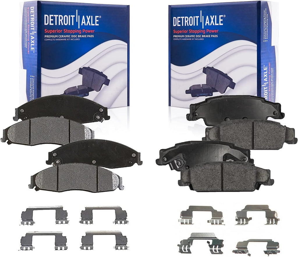 Front and Rear Ceramic Brake Pads 4pc Set F23968