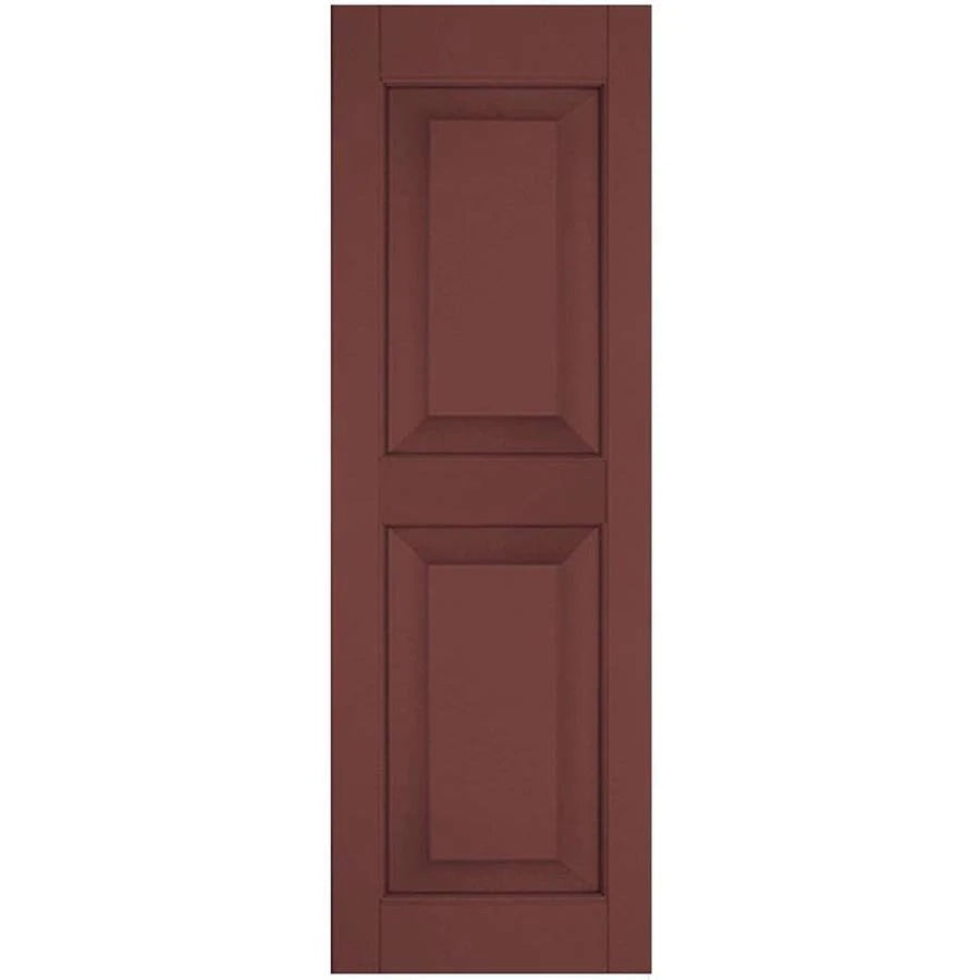 12 in. x 55 in. Exterior Real Wood Pine Raised Panel Shutters Pair T18934