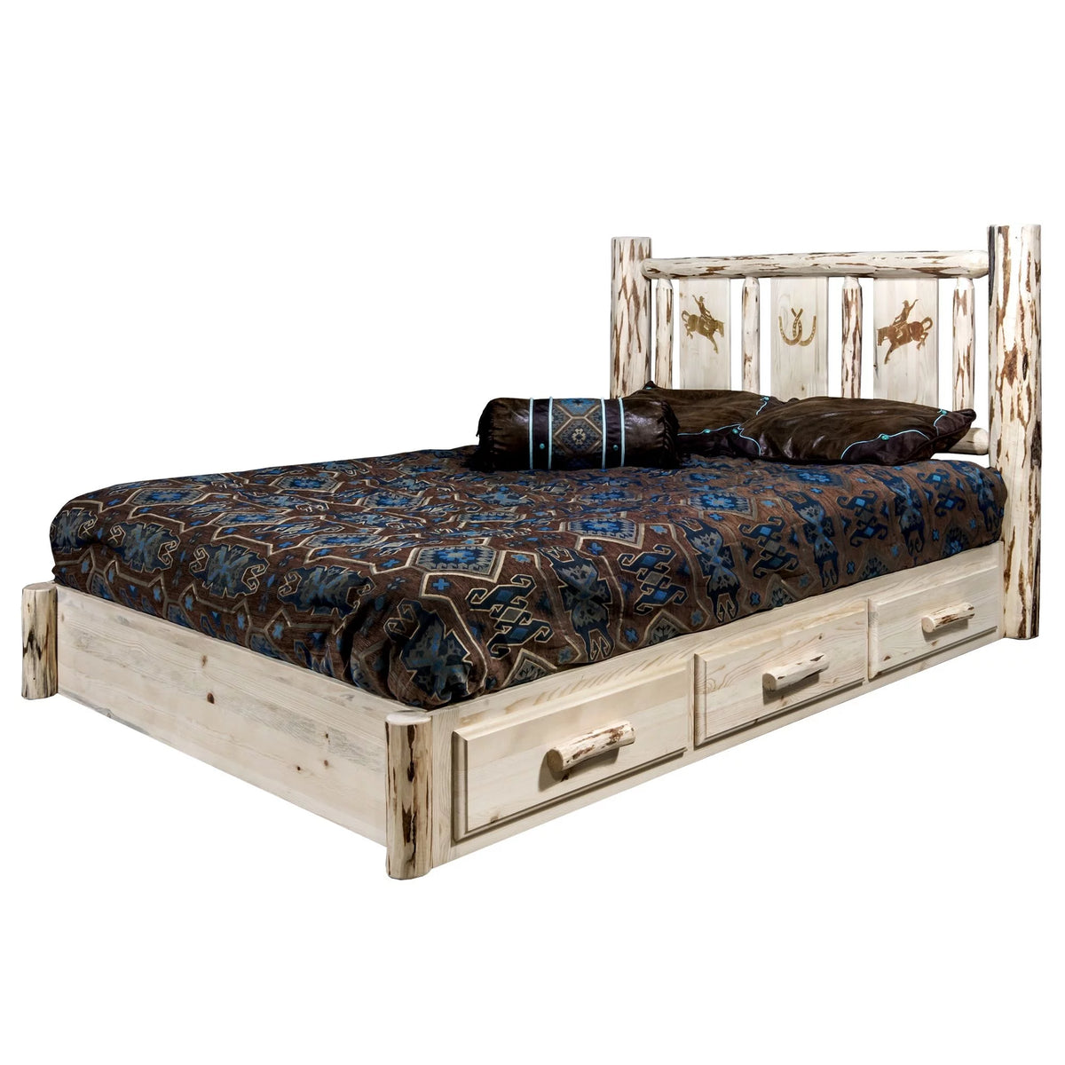 Pine Wood Twin Platform Bed M27126