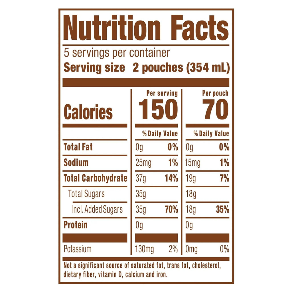 Flavored Drink Pouches, 10 Ct Box, 6 Fl Oz H236