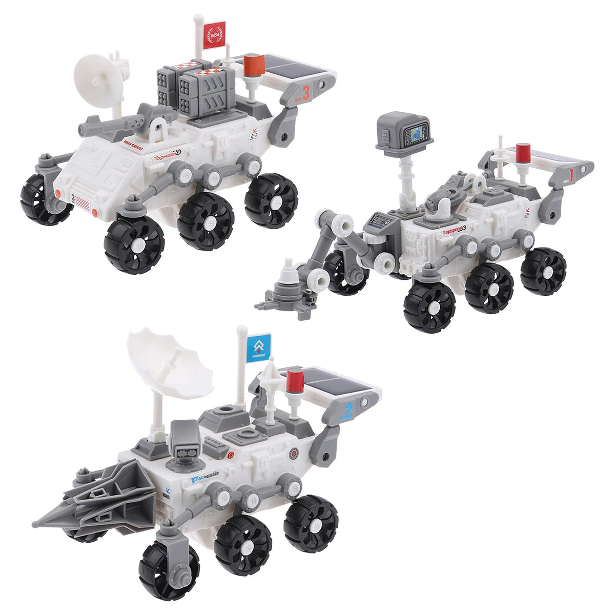 DIY Assembled 3-in-1 Solar Space Toy Car Robot P779217