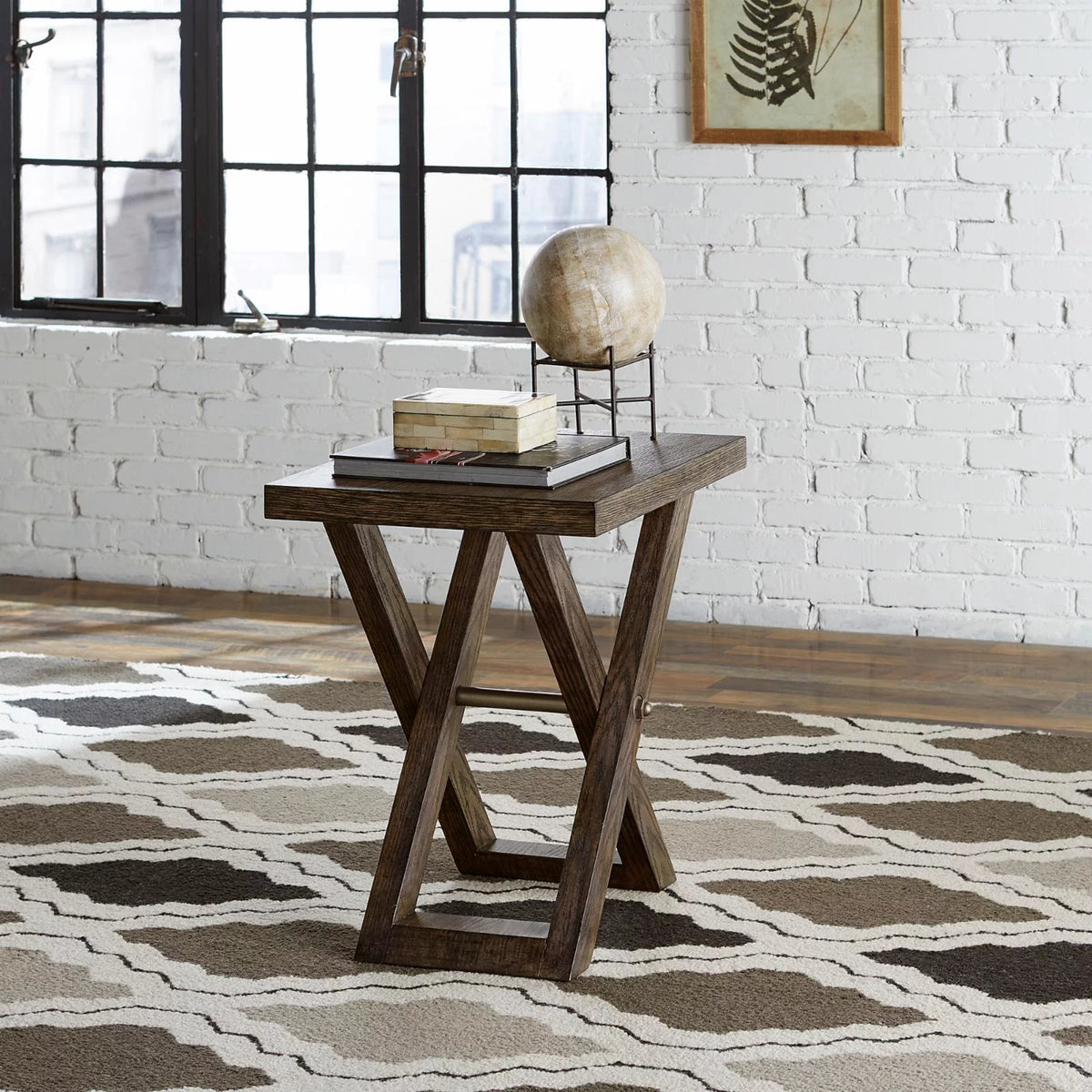 Russet Brown Chairside Table G5105