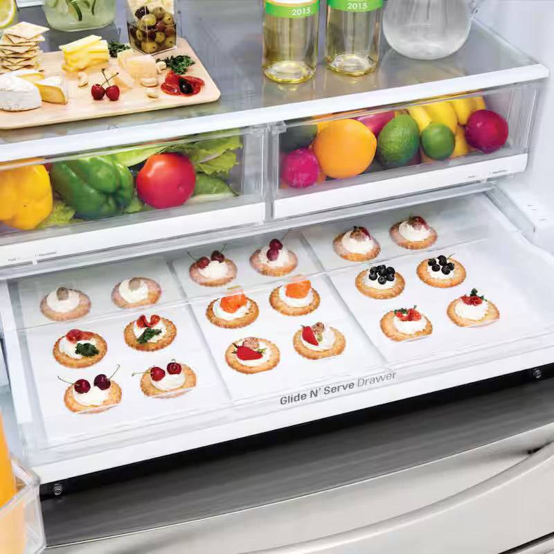 4-Door French Door Smart Refrigerator with Ice and Water Dispenser W4473