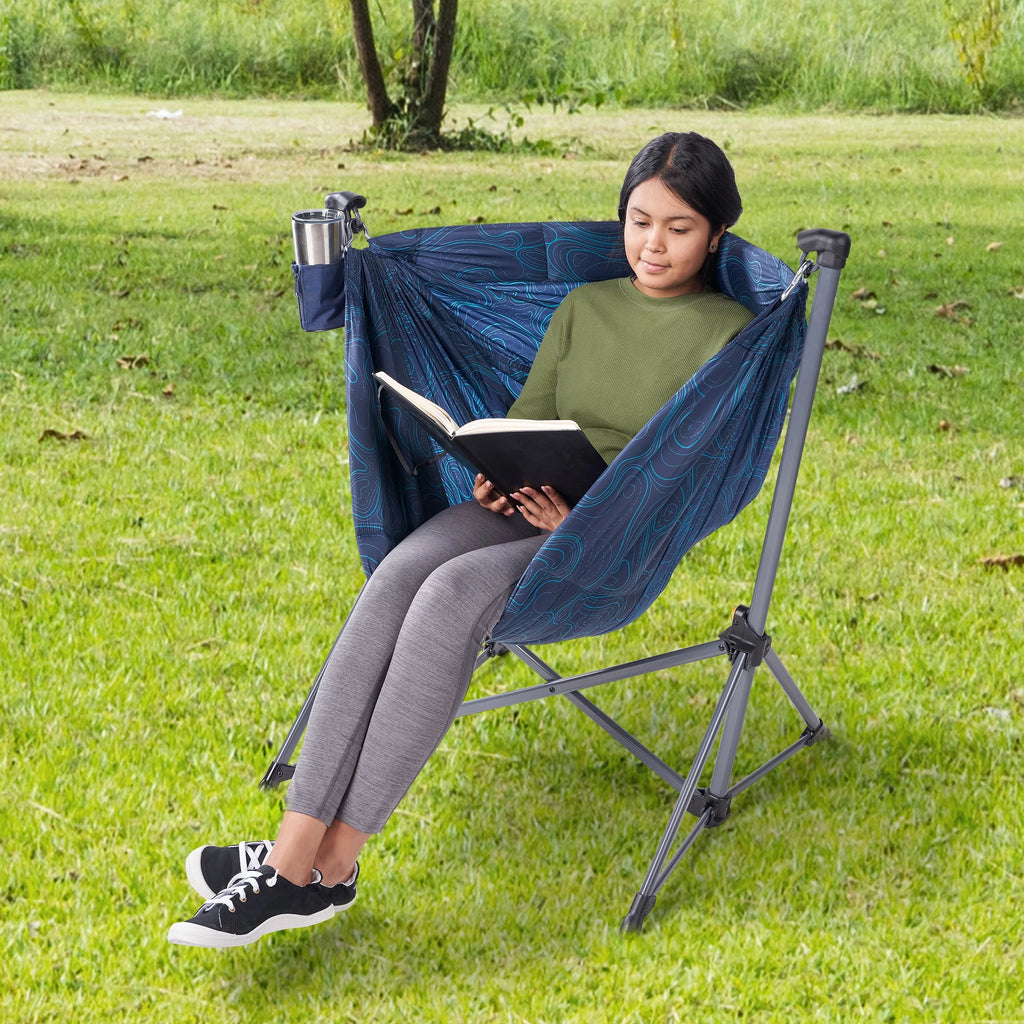 Portable Nylon Hammock Camping Chair Y755
