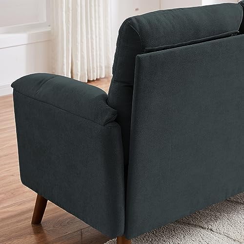 50.6" Small Loveseat Sofa with Wood Legs D64875