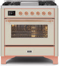 Antique White Dual Fuel Natural Gas Range Z1472