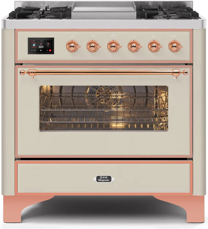 Antique White Dual Fuel Natural Gas Range Z1472