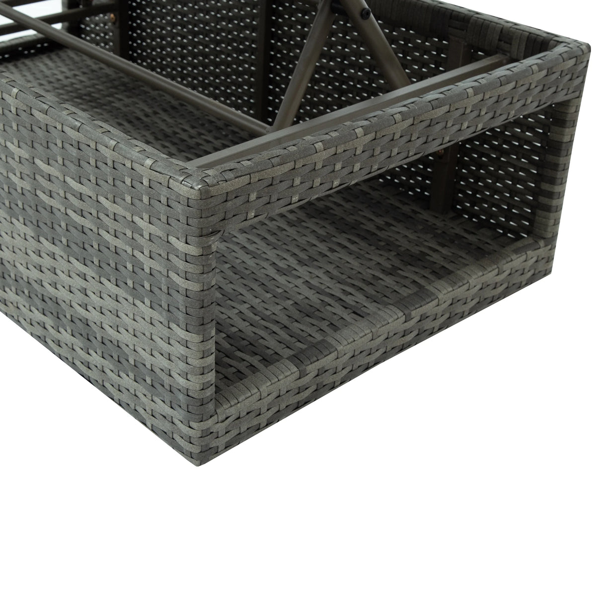 Grey 4 Piece PE Wicker Rattan Outdoor Sofa Set B347