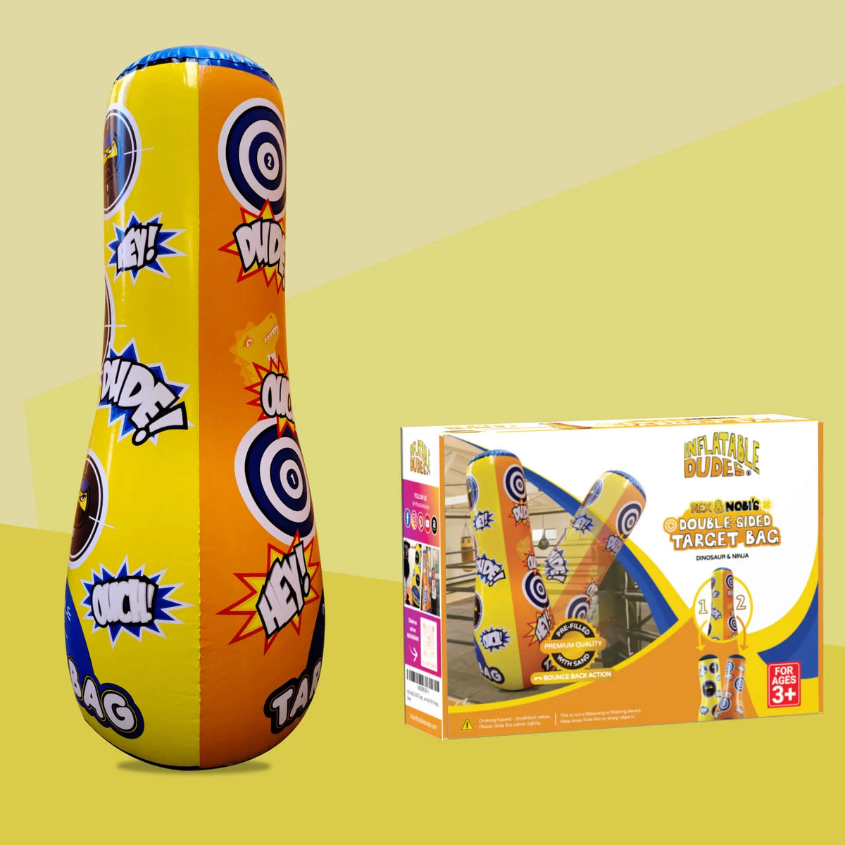 47 inch Dinosaur Ninja Kids Punching Bag O984817