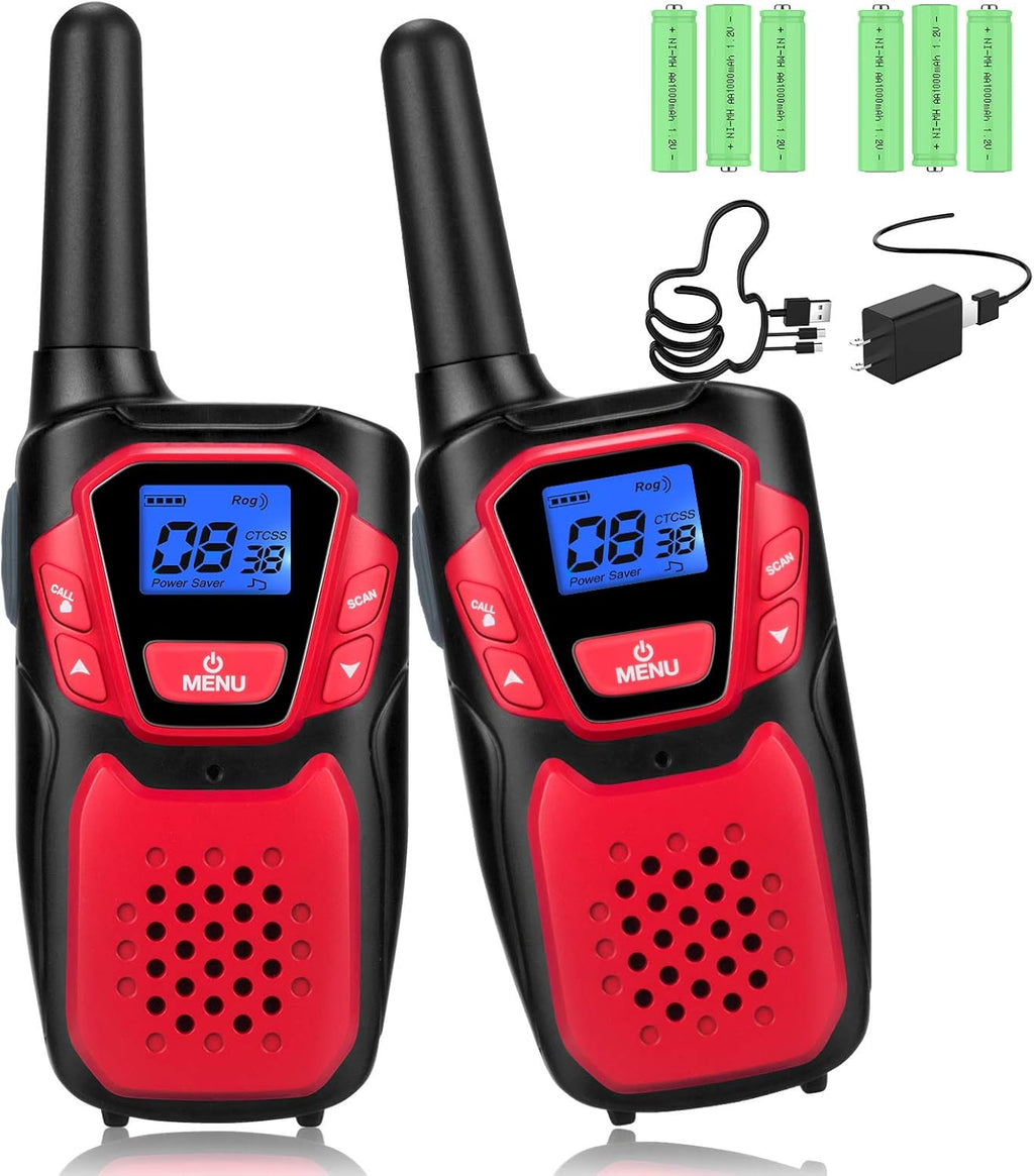 4 Pack Rechargeable Two Way Radio Walkie Talkies G489