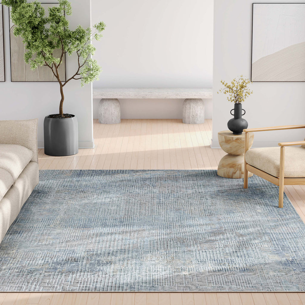 Blue Vintage Flatweave Area Rug M450