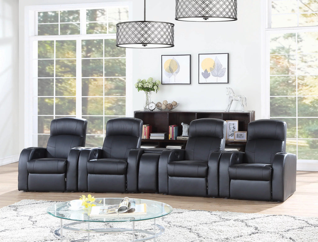 Black Upholstered Recliner H470151