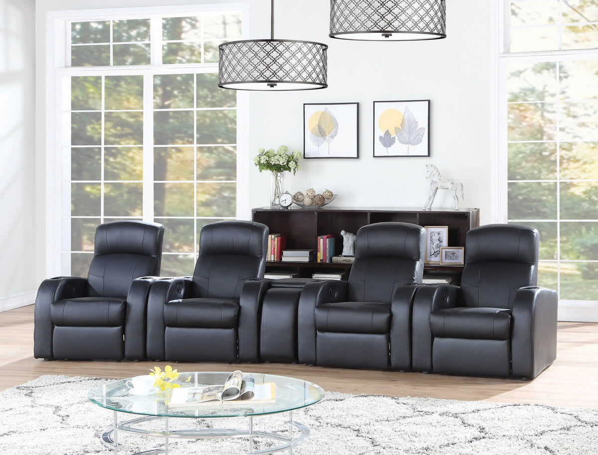 Black Upholstered Recliner H470151