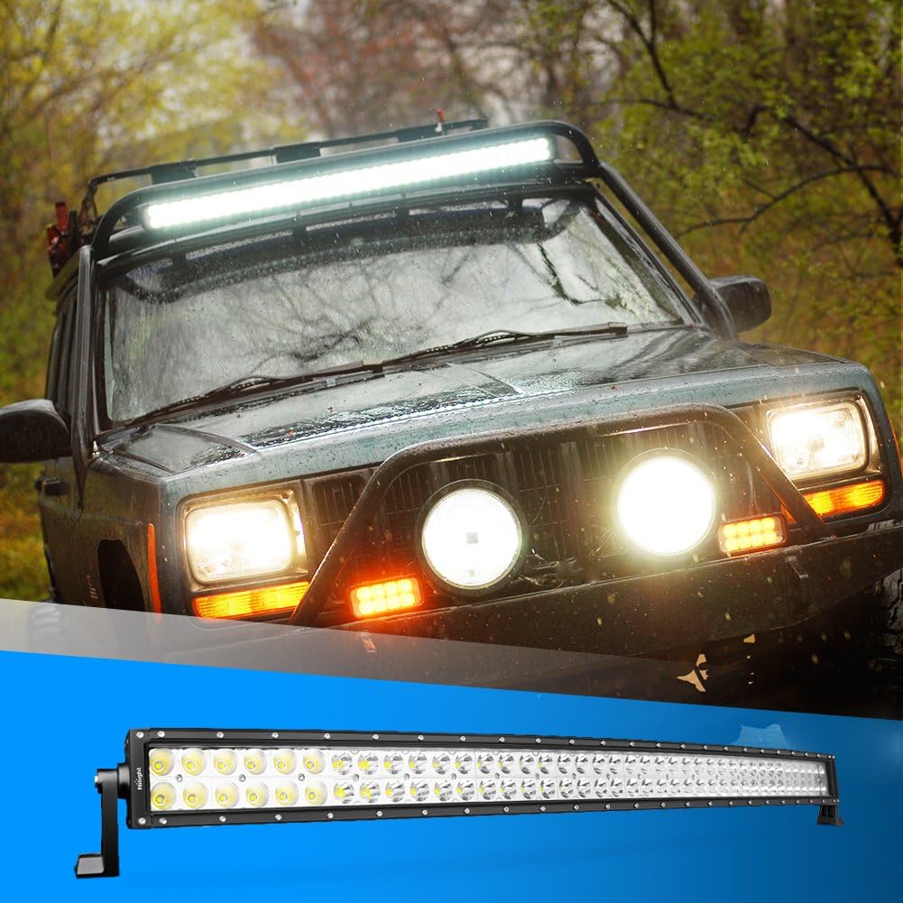 42Inch 240W Curved LED Work Light Spot Flood Combo Driving Fog Lights, Pack of 2 C19055