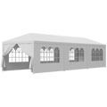 10'x30' White Outdoor Gazebo Canopy Tent with 8 Removable Walls I971