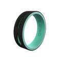 Black and Aqua Silicone Ring W867733