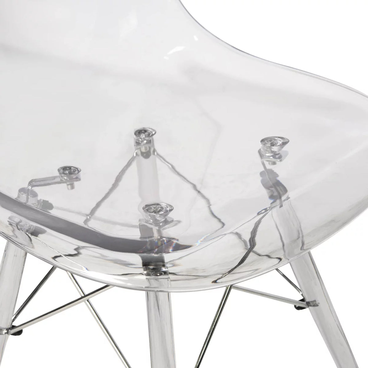 Clear Molded Side Chair Set of 4 P65580