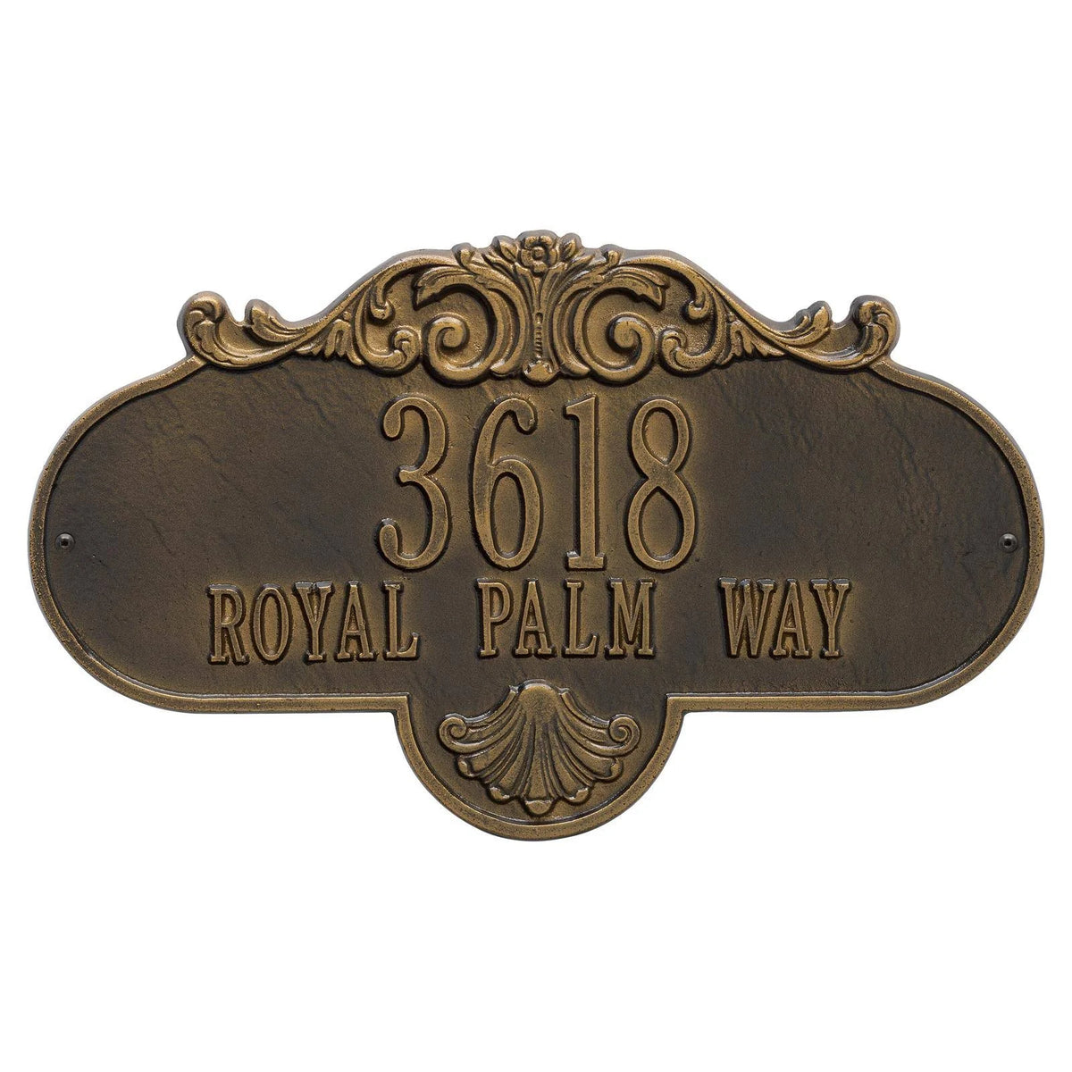Antique Brass Wall Two Line X507329