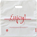1000 Pack Poly Bags with Die Cut Handles 12x22 x 6x22 T24019