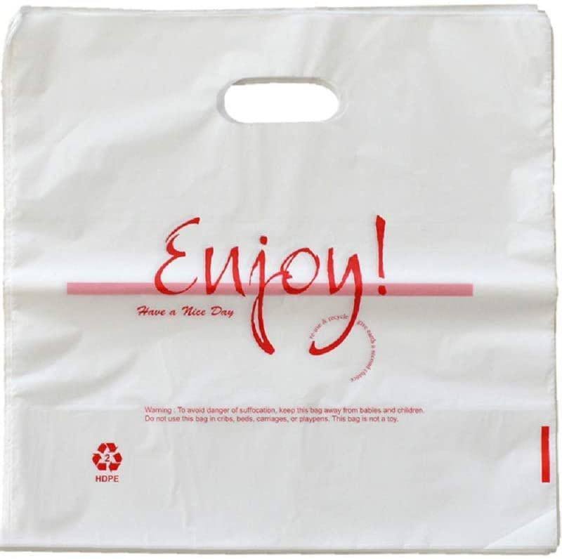1000 Pack Poly Bags with Die Cut Handles 12x22 x 6x22 T24019