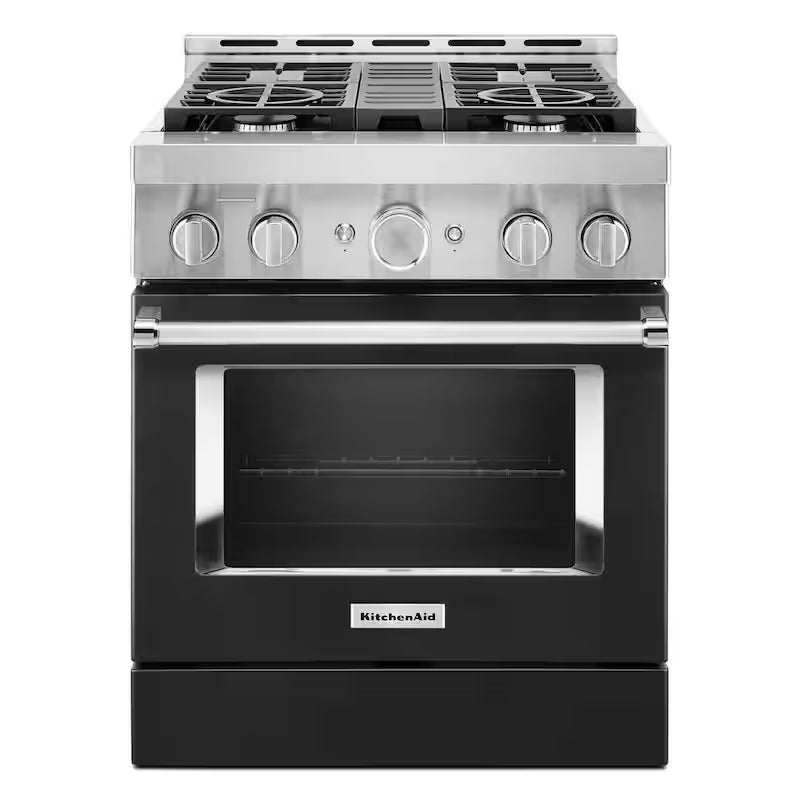 4.1 cu. ft. Smart Gas Range with Self-Cleaning and True Convection in Imperial Black X941