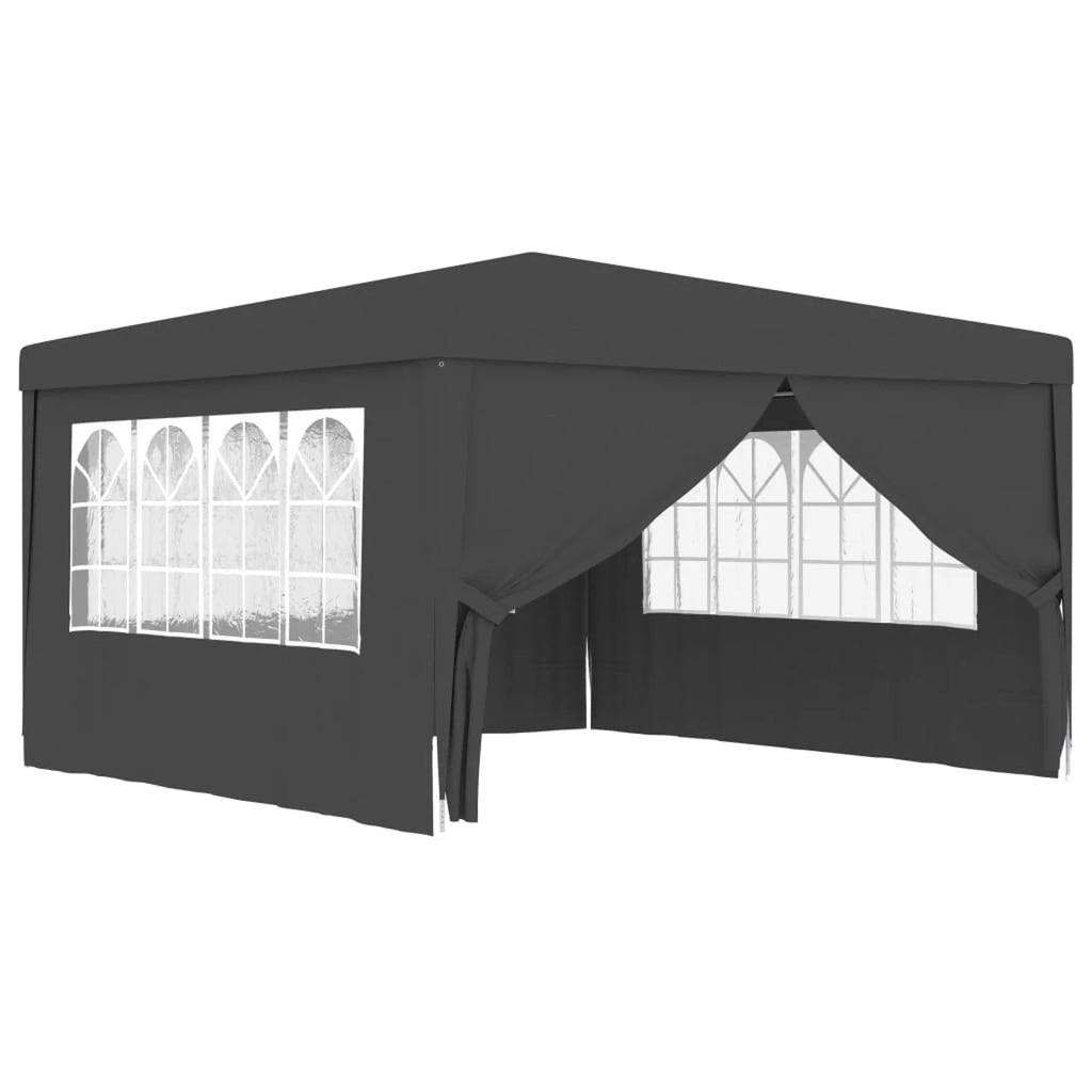 13.1'x13.1' Anthracite Party Tent with Side Walls V4685