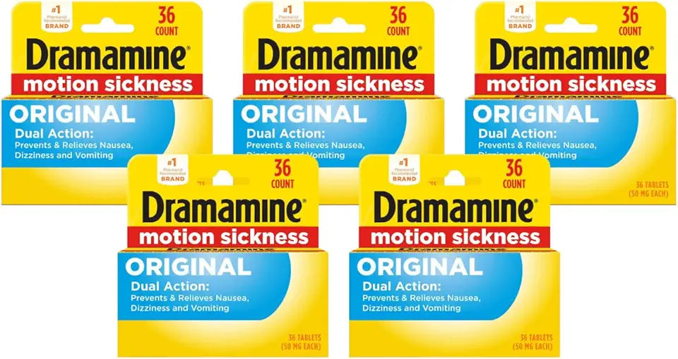 Motion Sickness Relief 36 Count Pack of 5 M541