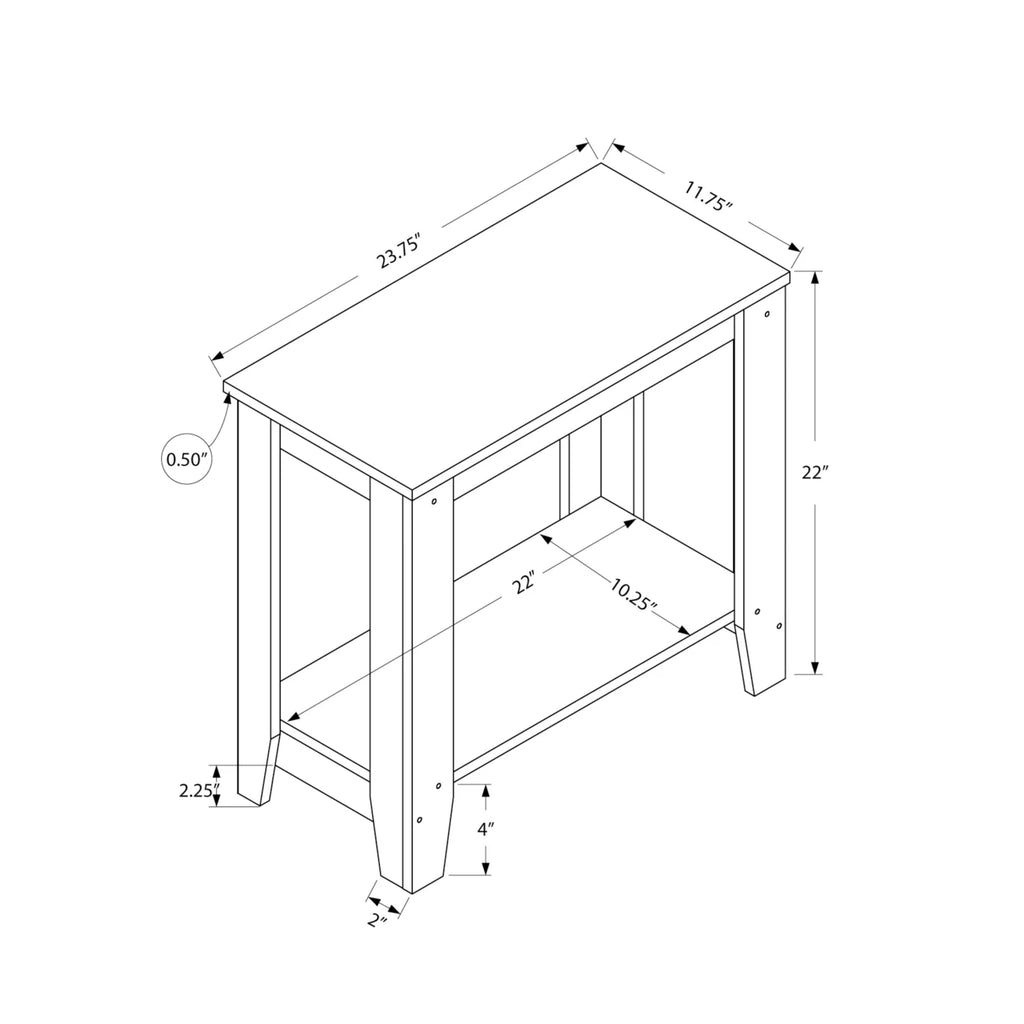 Brown Laminate Accent Table U7731