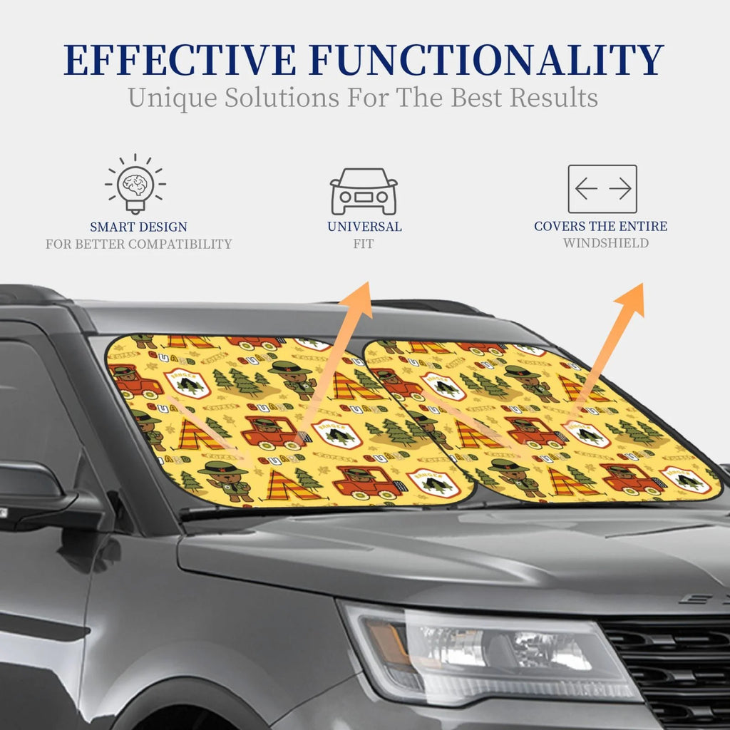 Foldable Car Sun Shade for Front Window L23263