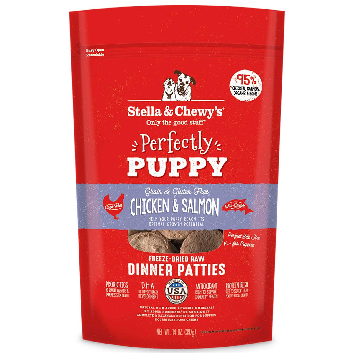 Freeze-Dried Raw Dog Food Salmon Patties Q168348
