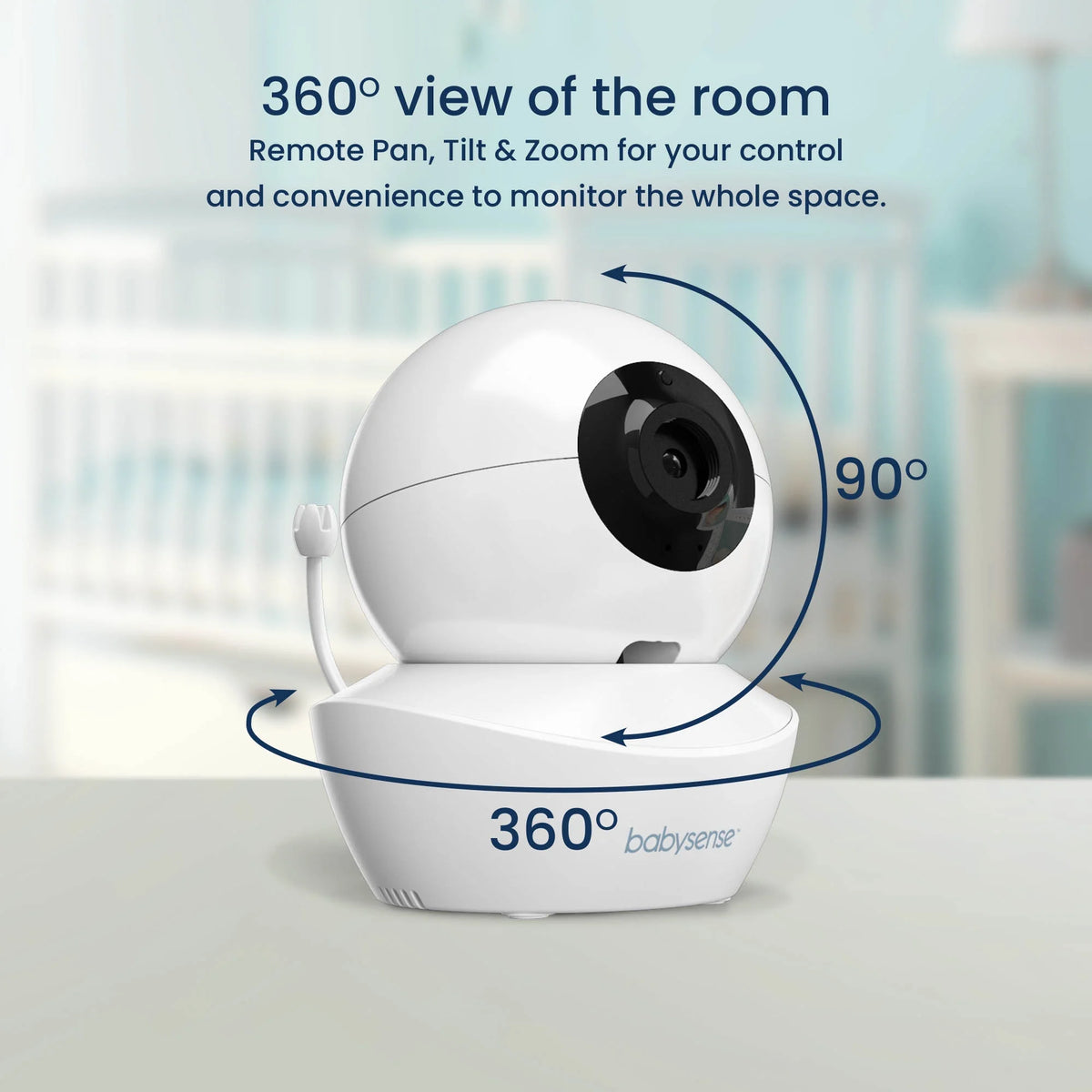 Baby Video Monitor Split Screen 5" HD Display with 2 Cameras O803539
