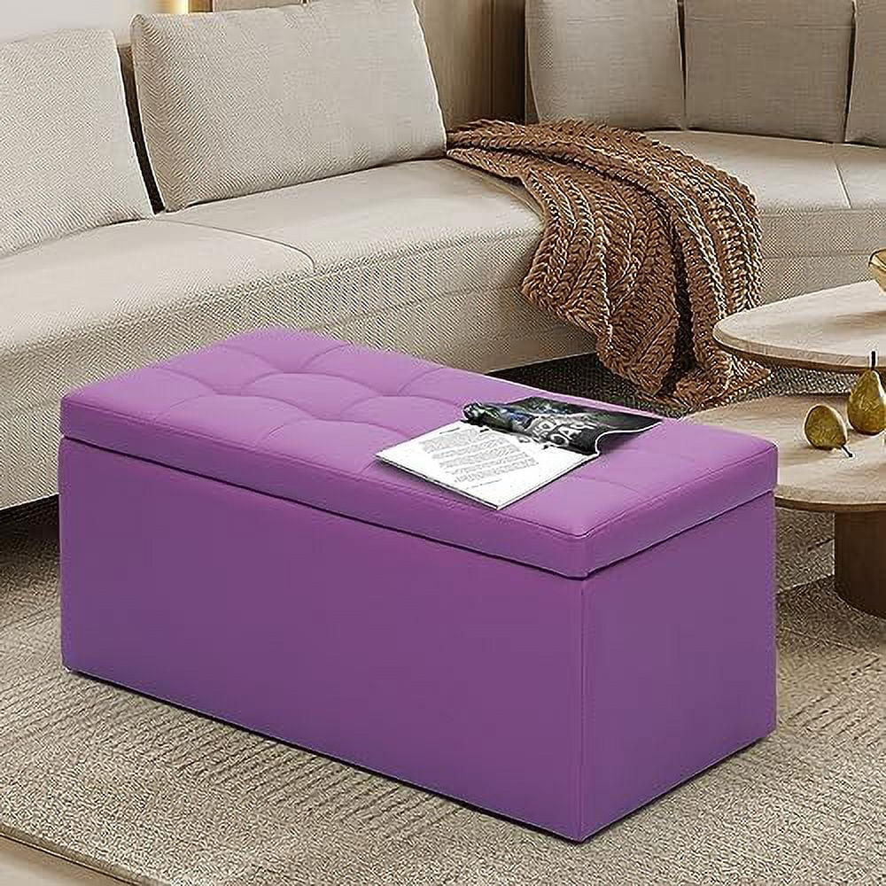 Rectangle Bench Ottoman Black T5840