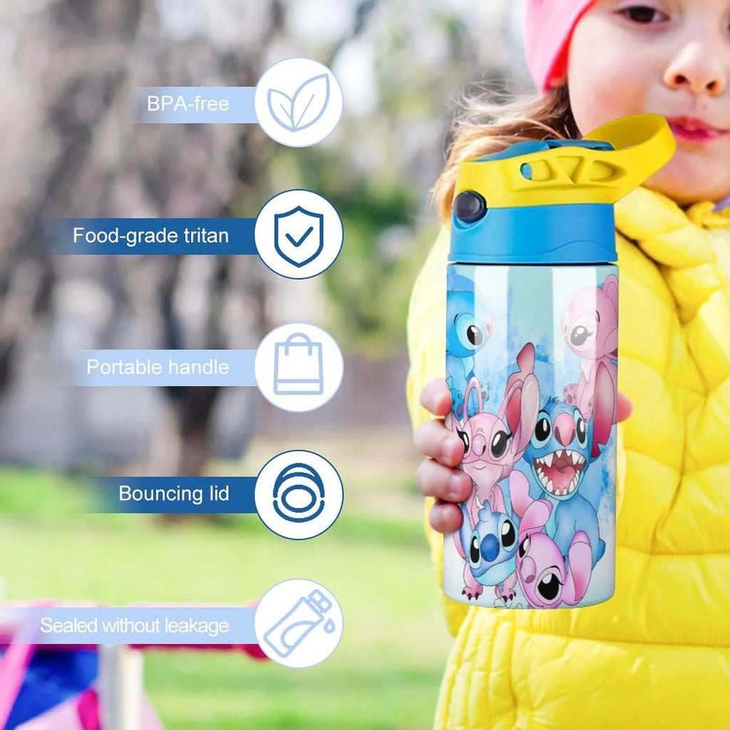 Stainless Steel Vacuum Insulated Water Bottle With Straw Q84532