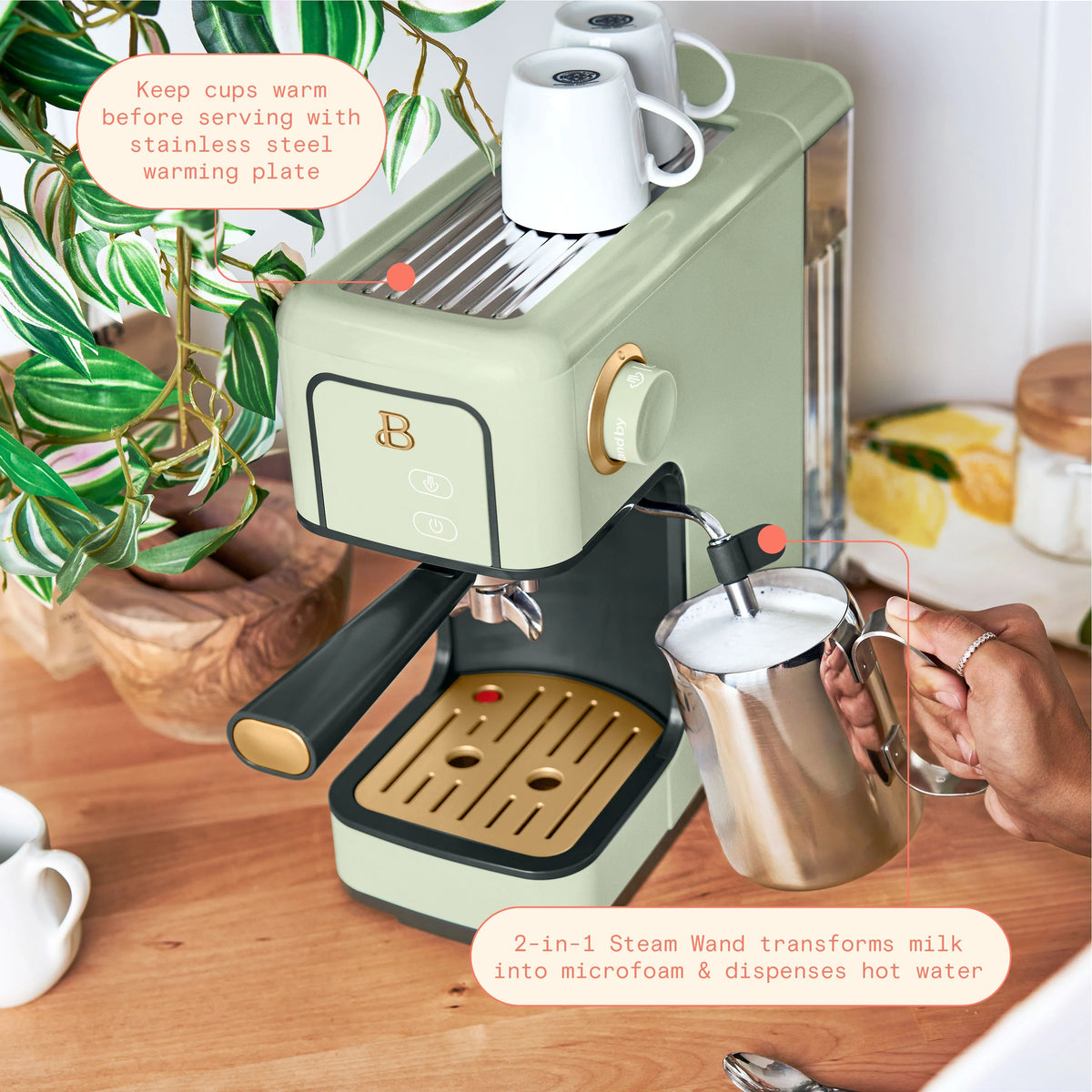 Slim Espresso Maker with 20-Bar Pressure M427