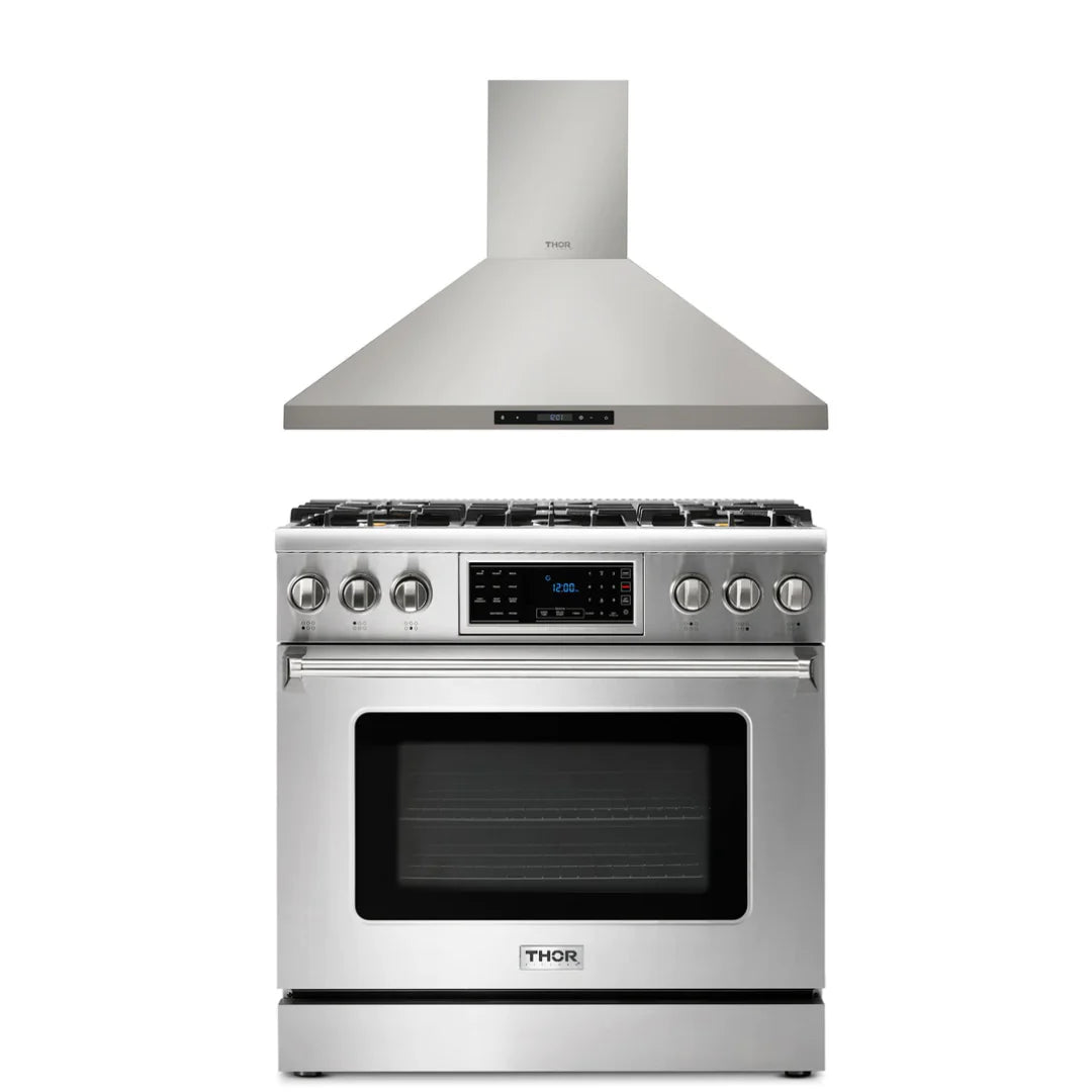36 Gas Range and Range Hood A6136