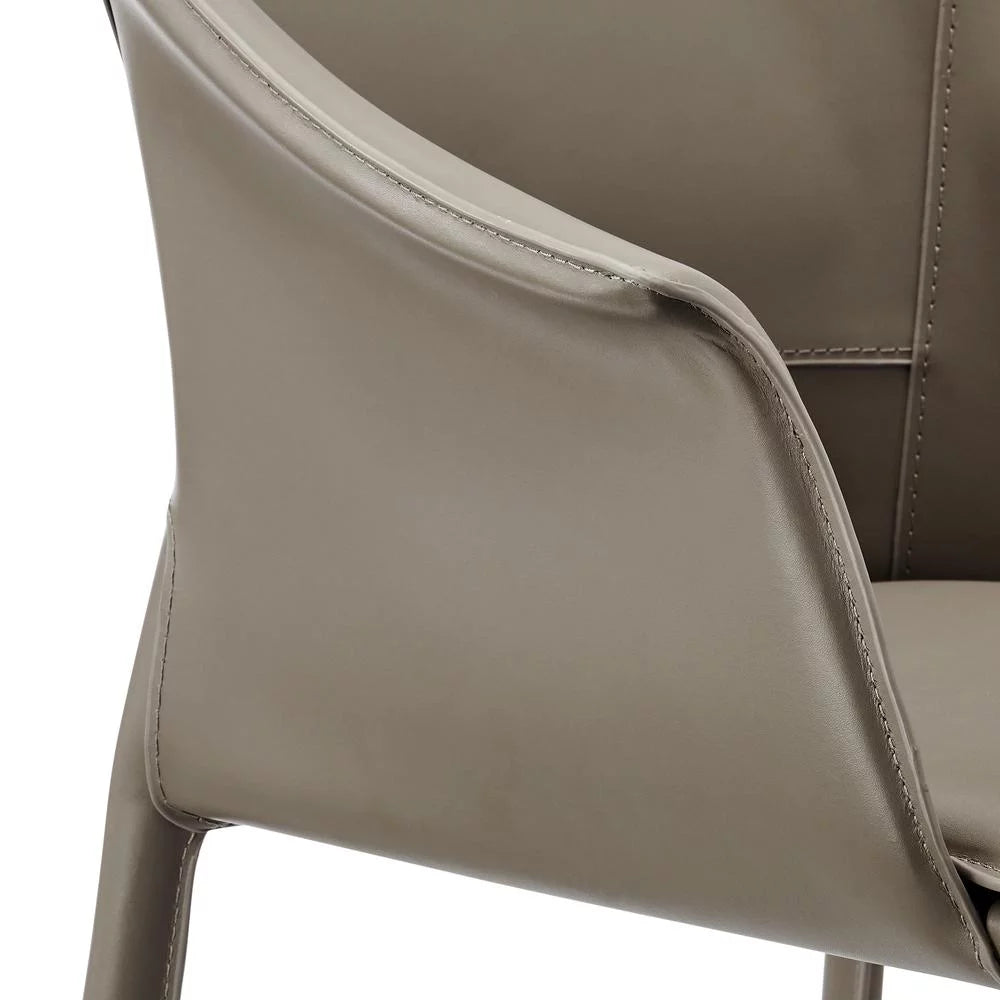 Recycled Leather Dining Arm Chair Z622