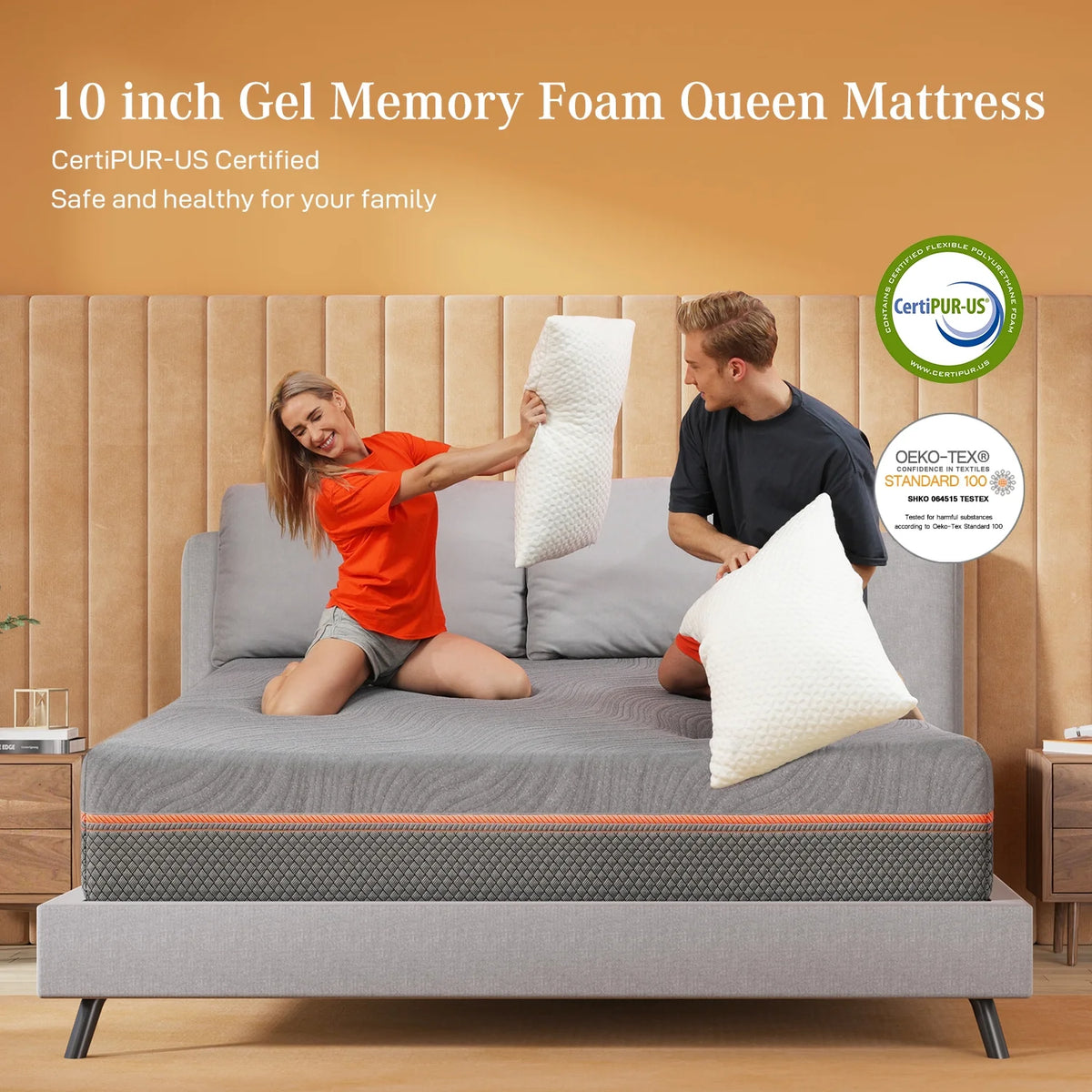 10 Cool Gel Memory Foam Queen Mattress R46689