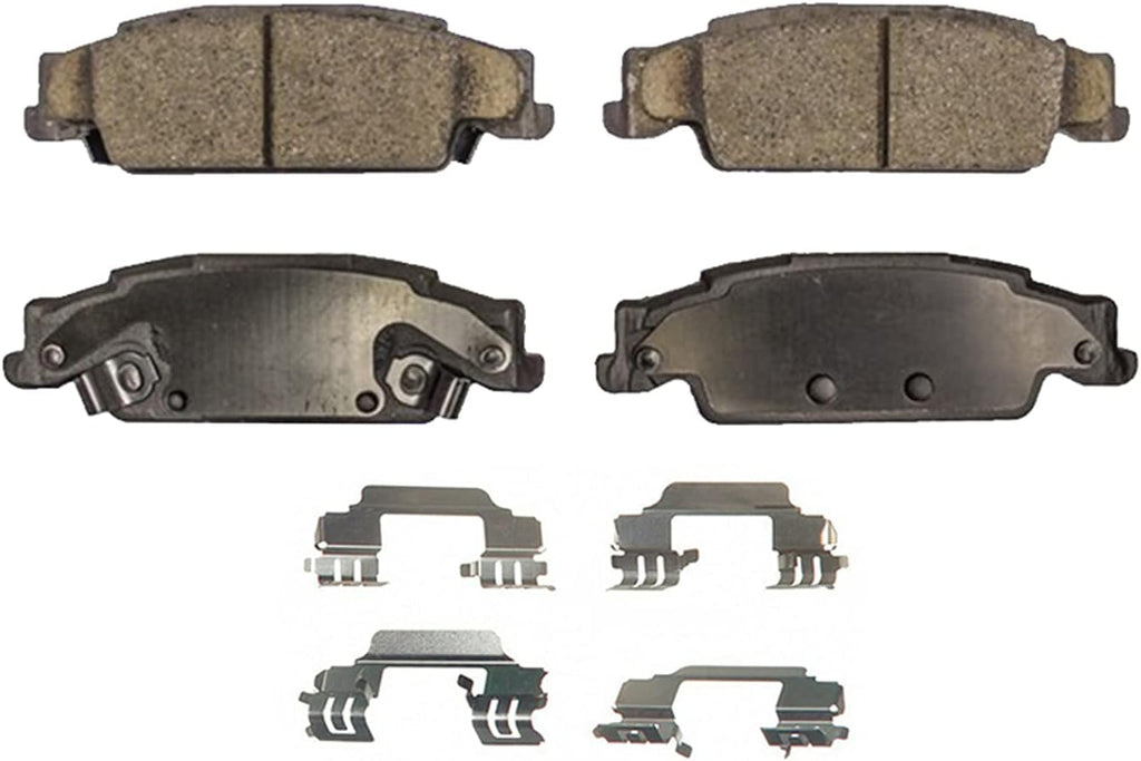 Front and Rear Ceramic Brake Pads 4pc Set F23968